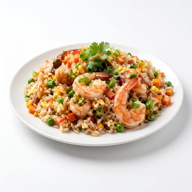 Grilled Shrimp Rice Bowl.